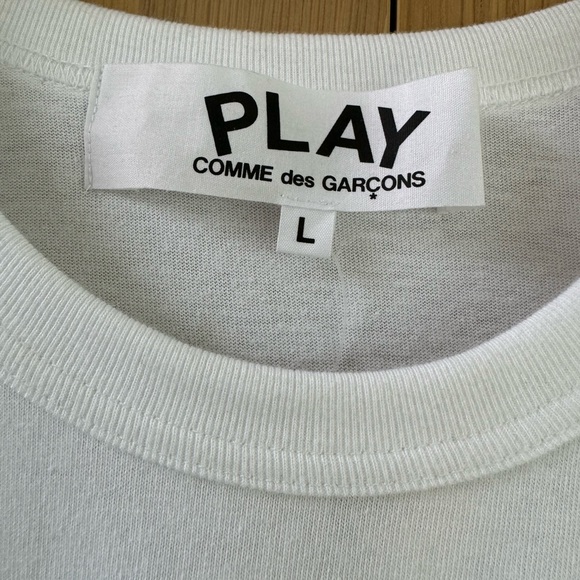 Comme des Garçons Play Men’s T-shirt Size L - Picture 2 of 6